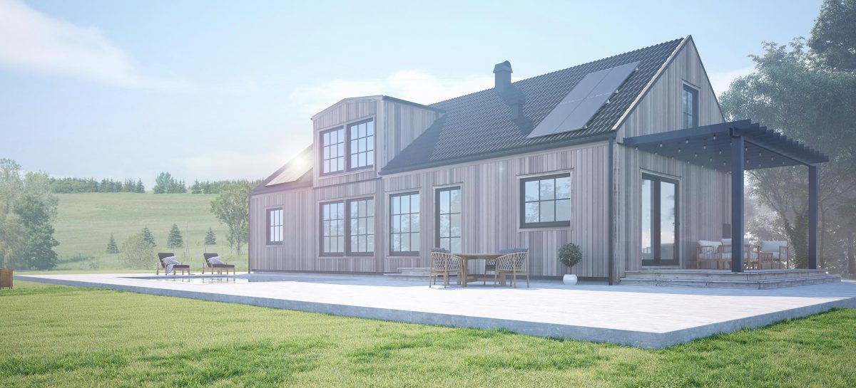 Villa Svala 1,5-planshus med solceller